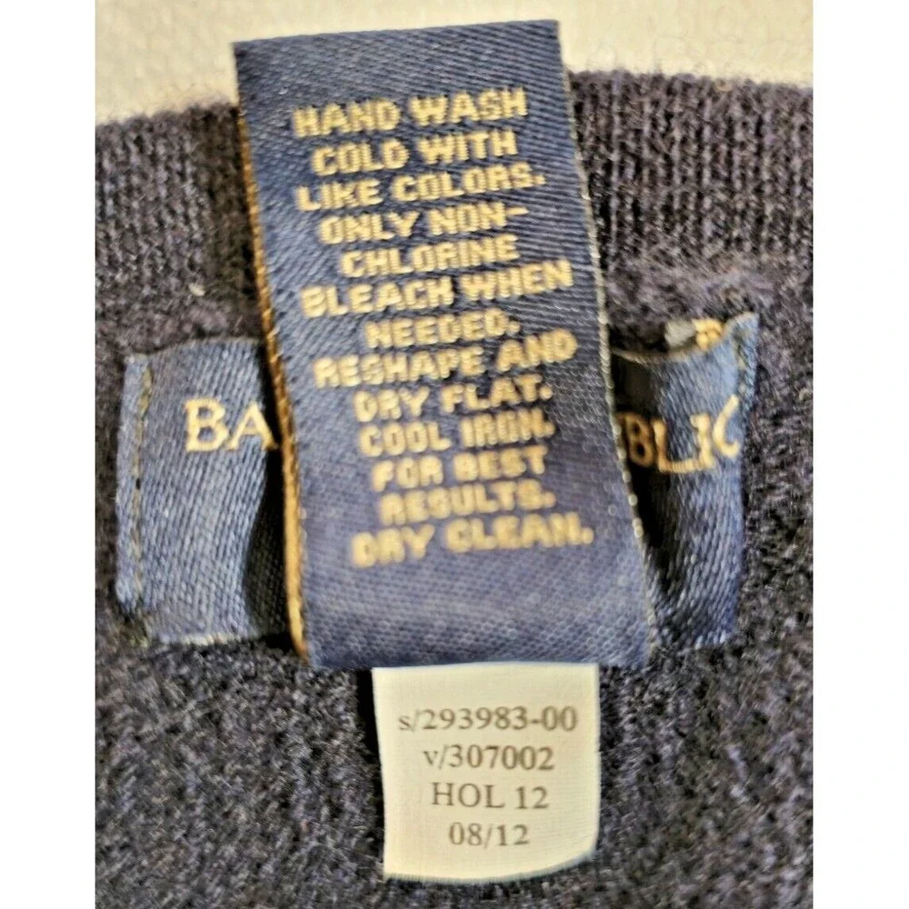 Banana Republic 100% Merino Wool Sweater Mens XXL Base Layer Navy Blue Layering